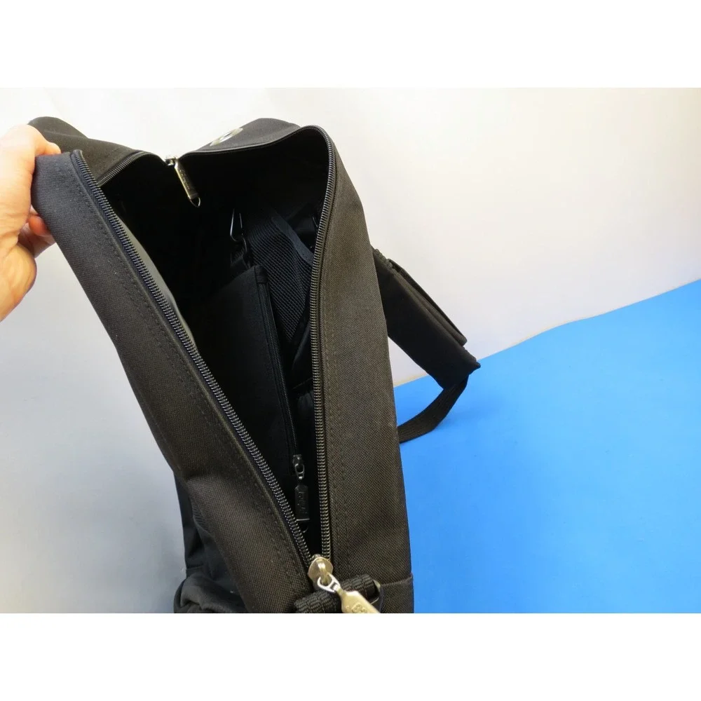 Prince Black Tennis Backpack Dual Zipper Sports Bag